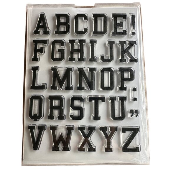 Studio Calico Uppercase Alphabet Clear Stamp Set - Picture 1 of 2